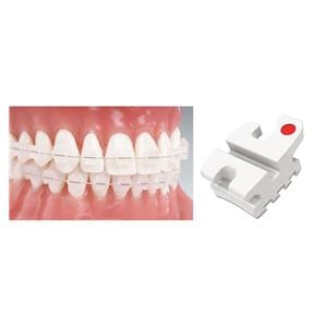 Reflections Roth Ceramic Bracket .022 L4 With Hook 10/Pk