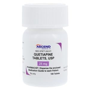 Quetiapine Fumarate Tablets 25mg Bottle 100/Bottle Each