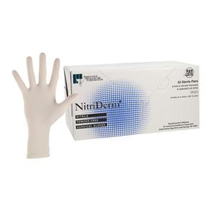 NitriDerm Nitrile Surgical Gloves 6.5 White 50Pr/Bx, 4 BX/CA