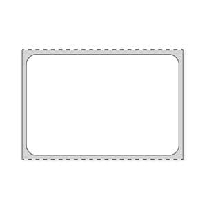 Thermal Labels Blank White Paper 2x1-1/4&quot; 1&quot; Core 1300/Rl
