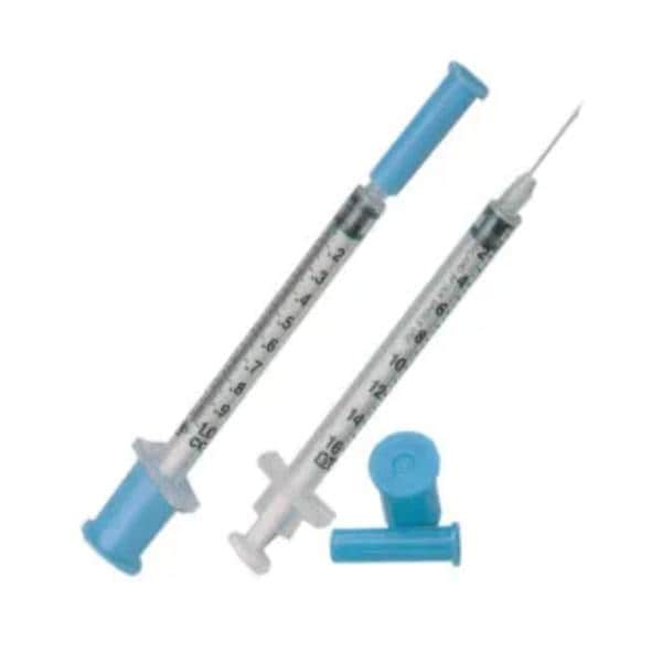 Tuberculin Needle/Syringe 26gx3/8" 1.0mL Detachable Needle Cnvntnl LDS 100/Bx, 10 BX/CA