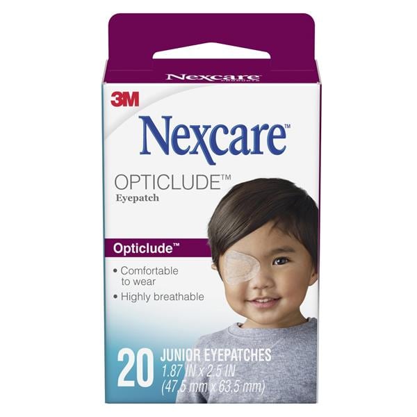 Nexcare Opticlude Paper Liner Eye Patch 1.8x2.5" Junior LF