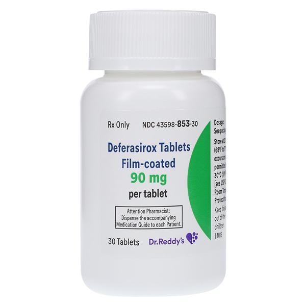 Deferasirox Tablets 90mg Bottle 30/Bottle Each