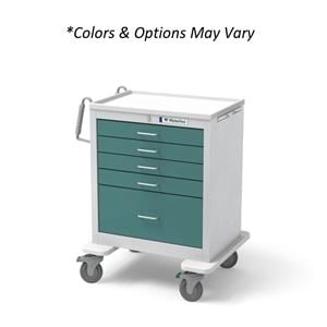 Anesthesia Cart 24.5x29x36" 5" Caster (4) 3" Drawer/ (1) 9" Drawer Key Lock