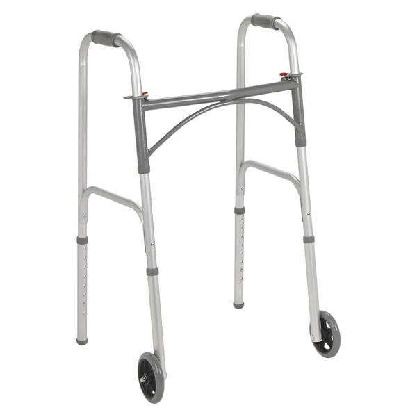 Folding Walker 350lb Capacity 5" Wheels