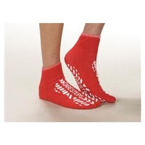 Patient Slippers Fabric Red X-Large 96/Ca