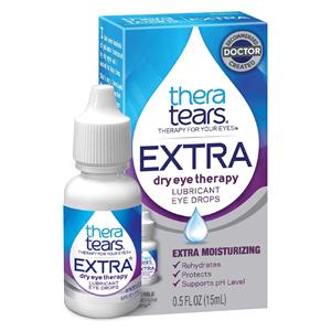 TheraTears Extra Lubricant Eye Drops Dry Eye Therapy Preservative Free 0.5oz Ea