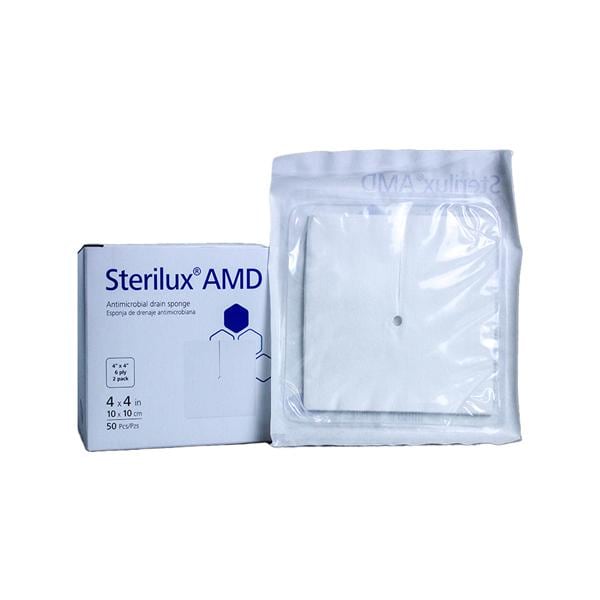 Sterilux AMD Gauze Drain Sponge Dressing 4x4" 6-Ply Sterile