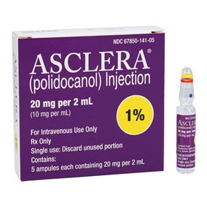 Asclera Injection 1% 10mg/mL Ampule 2mL 5/Package
