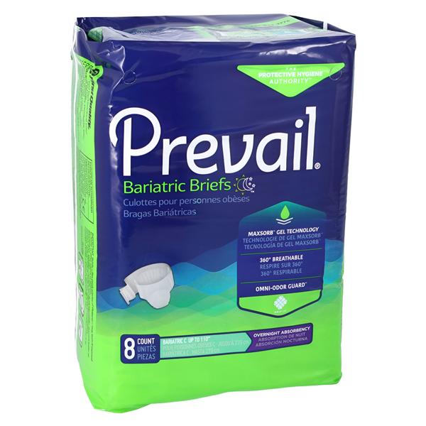 Prevail Incontinence Brief Unisex Stretch Heavy Absorbent 32/Ca