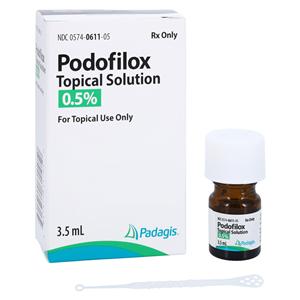 Podofilox Topical Solution 0.5% Bottle 3.5mL Each