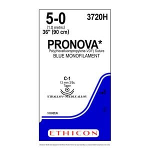 Pronova Suture 5-0 36" Poly Monofilament C-1/C-1 Blue 36/Bx