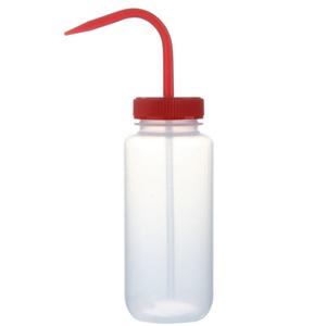 Wash Bottle Color Coded Red 500mL 6/Pk