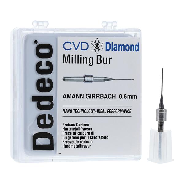 CVD Diamond Milling Bur 0.6mm Ea
