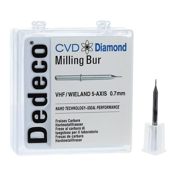 CVD Diamond Milling Bur 0.7mm Ea