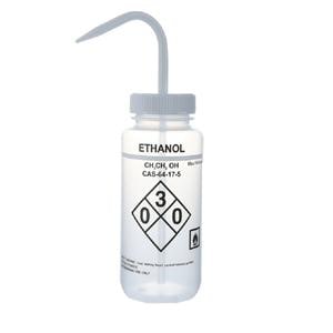Wash Bottle Clear/White 500mL 6/Pk