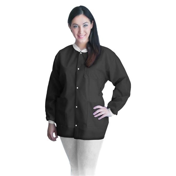 FitMe PPE Lab Jacket Not Rated SMS X Large Black 10/Bg