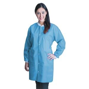 FitMe PPE Lab Coat Not Rated Spunbonded / Meltblown / Spunbonded SMS Large 10/Bg