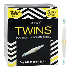 StaiNo Interdental Brush Dual Ended Travel Medium Tapered 36x2Bx