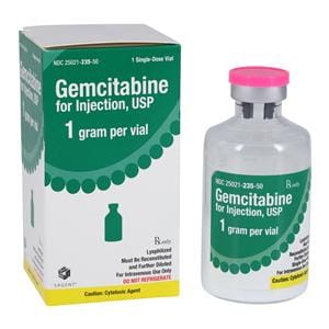 Gemcitabine HCl Injection 1gm/Vl Powder SDV 50mL Each
