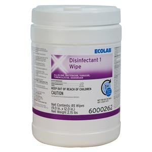 Disinfectant 1 Disinfectant Wipes 85 Wipes/Canister 12 Canisters/Case 12/Ca