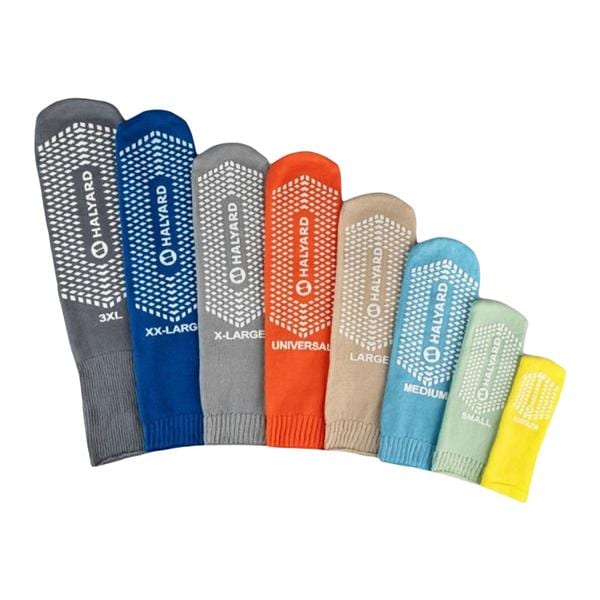 Medical Action Patient Slippers Polyester Light Gray X-Large Disposable 48/Ca