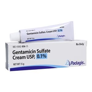 Gentamicin Sulfate Topical Cream 0.1% Tube 15gm Each