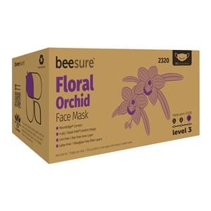 BeeSure Face Mask ASTM Level 3 White / Light Blue Adult 50/Bx