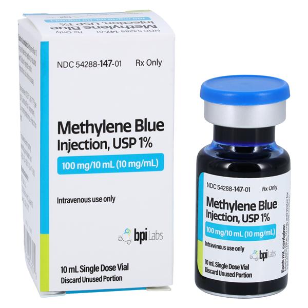 Methylene Blue Injection 1% 10mg/mL SDV 10mL Each