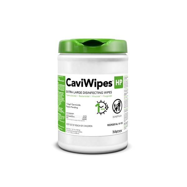 CaviWipes HP Surface Wipe / Canister Disinfectant Wipes 65 Ct Rclsbl Cnstr 65/Cn