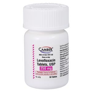 Levofloxacin Tablets 250mg Bottle 50/Bottle Each