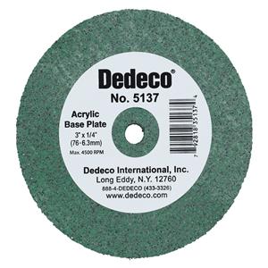 Lathe Wheels Acrylic Base Plate Ea