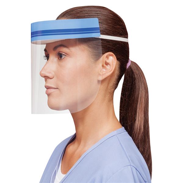 Crosstex Face Shield Face Shield Bulk Packaged Clear/Blue Headband Disp 72/Ca