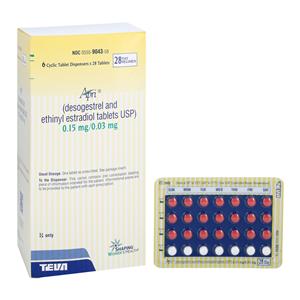 Apri Desogestrel and Ethinyl Estradiol Tablets 0.15mg/0.03mg Blis...
