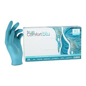 True Comfort Blu Chloroprene Exam Gloves X-Large Ocean Blue Non-Sterile 100/Bx, 10 BX/CA