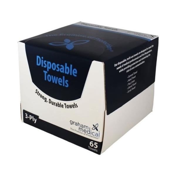 Towel Disposable Tissue 3 Ply 12 in x 13.5 in White 390/Ca