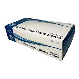 Blood Pressure Cuff Barrier White Not Made With Natural Rubber Latex 500/Ca