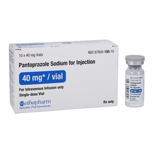 Pantoprazole Sodium Injection 40mg/Vl SDV 10/Package