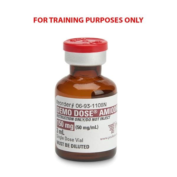 Demo Dose Amiodaron Simulated IV Drug Training Aid Ea