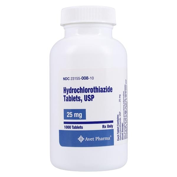 Hydrochlorothiazide 25mg Each