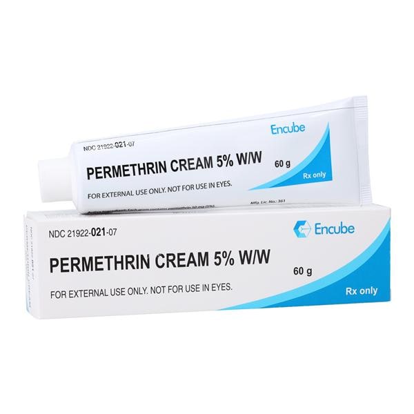 Permethrin Topical Cream 5% Tube 60gm Each
