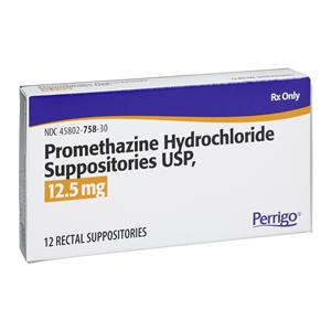 Promethazine HCl Rectal Suppository 12.5mg Box 12/Package