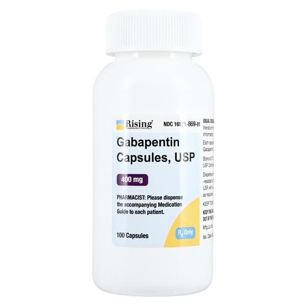 Gabapentin Capsules 400mg Bottle 100/Bottle Each