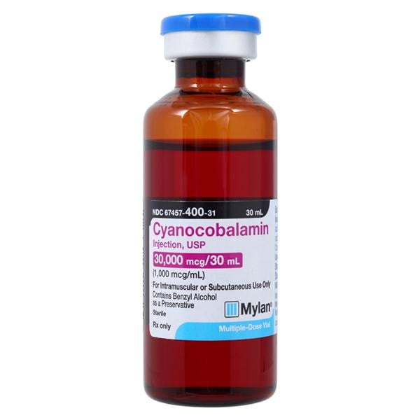 Cyanocobalamin Injection 1000mcg/mL MDV 30mL/VL Each