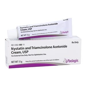 Nystatin/Triamcinolone Topical Cream 100MU/GM/0.1% Tube 15gm Each
