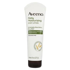 Aveeno Daily Moisturizing Lotion Vitamin E/B5 8oz Fragrance Free Bottle 3/Pk, 4 IP/CA
