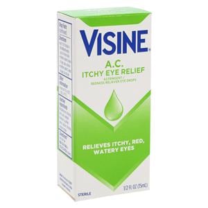 Visine A.C. Adult/Children 6+ Eye Drops Itch & Redness Relief 0.5oz 3/Pk, 12 IP/CA