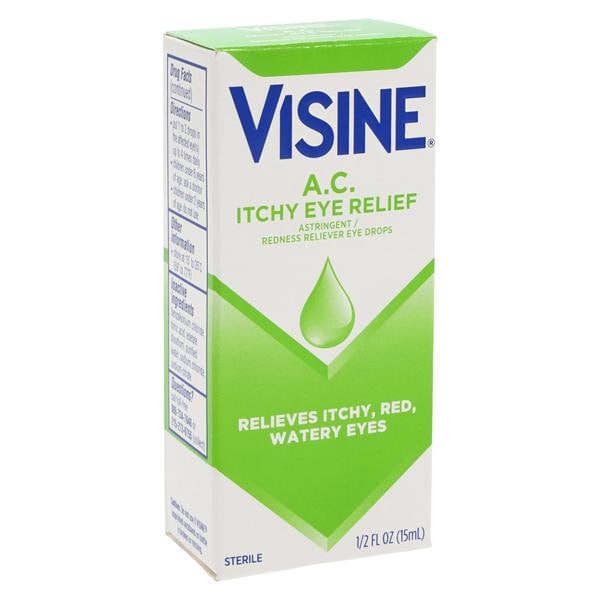 Visine A.C. Adult/Children 6+ Eye Drops Itch & Redness Relief 0.5oz 3/Pk, 12 IP/CA