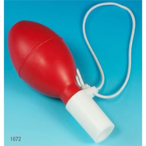 Pipette Filler Bulb Synthetic Rubber 25mL Red/ White Ea