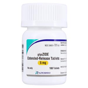 Glipizide ER Extended-Release Tablets 5mg Bottle 100/Bottle Each